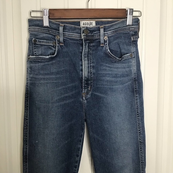 Agolde Roxanne Skinny Jeans in Kansas City. - Picture 2 of 14